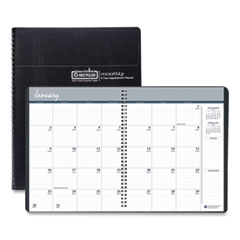 House of Doolittle™ 24-Month Recycled Ruled Monthly Planner, 11 x 8.5, Black Cover, 24-Month (Jan to Dec): 2024 to 2025