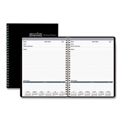 House of Doolittle™ Recycled Meeting Note Planner, 11 x 8.5, Black Cover, 12-Month (Jan to Dec): 2024