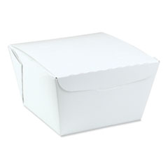 Pactiv Evergreen EarthChoice OneBox Paper Box, 46 oz, 4.5 x 4.5 x 3.25, White, 200/Carton