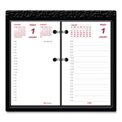 Brownline® Daily Calendar Pad Refill, 6 x 3.5, White/Burgundy/Gray Sheets, 12-Month (Jan to Dec): 2024