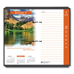 House of Doolittle™ Earthscapes Desk Calendar Refill, Nature Photography, 3.5 x 6, White/Multicolor Sheets, 2022