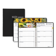 House of Doolittle™ Earthscapes Recycled Weekly/Monthly Planner, Gardens of the World Photography, 10 x 7, Black Cover, 12-Month (Jan-Dec): 2022