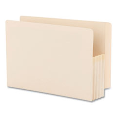 Smead™ Manila End Tab File Pockets, 3.5" Expansion, Legal Size, Manila, 25/Box