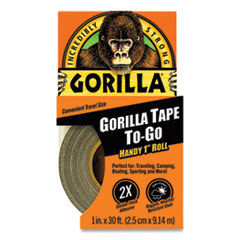 Gorilla® Gorilla Tape, 1.5" Core, 1" x 10 yds, Black