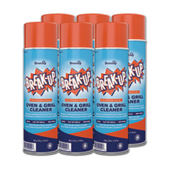 BREAK-UP® Oven And Grill Cleaner, Ready to Use, 19 oz Aerosol Spray 6/Carton