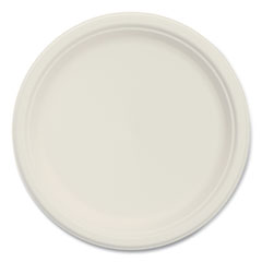 Dart® Bare Eco-Forward Sugarcane Dinnerware, Plate, 9" dia, Ivory, 500/Carton