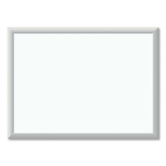 U Brands Melamine Dry Erase Board, 23 x 17, White Surface, Silver Frame
