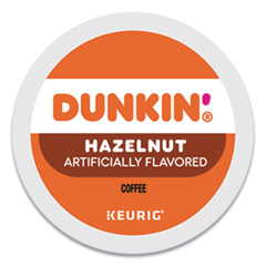 Dunkin Donuts® K-Cup Pods, Hazelnut, 22/Box
