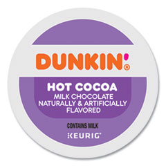 Dunkin Donuts® Milk Chocolate Hot Cocoa K-Cup Pods, 22/Box