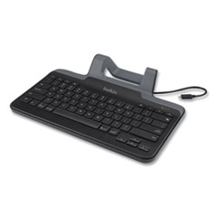 Belkin® Wired Tablet Keyboard with Stand for iPad with Lightning Connector, Black