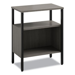 Simple Storage, Two-Shelf, 23.5w x 14d x 29.6h, Gray