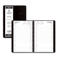 Blue Sky® Aligned Daily Appointment Planner, 8 x 5, Black Cover, 12-Month (Jan to Dec): 2023