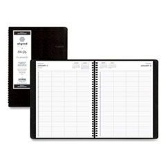 Blue Sky® Aligned Daily Four-Person Appointment Planner, 11 x 8, Black Cover, 12-Month (Jan to Dec): 2022