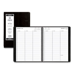 Blue Sky® Aligned Weekly Appointment Planner, 11 x 8.25, Black Cover, 12-Month (Jan to Dec): 2023