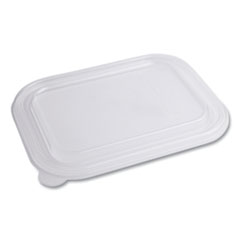 World Centric® PLA Lids for TRSC60 Fiber Containers, 7.8 x 10.2 x 0.5, Clear, 400/Carton