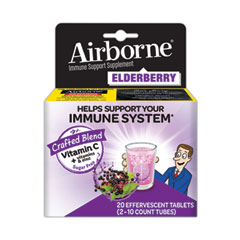 Airborne® Immune Support Effervescent Tablet, Elderberry, 20 Count