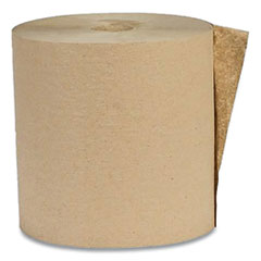 Eco Green® Recycled Hardwound Paper Towels, 1-Ply, 1.8 Core, 7.88 x 800 ft, Kraft, 6 Rolls/Carton