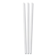 Berkley Square Jumbo Plastic Straw, 7.75", Clear, 500/Box, 24 Boxes/Carton