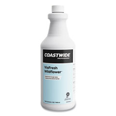 Coastwide Professional™ ViaFresh Air Freshener Concentrate, Wildflower Scent, 1 qt Bottle, 6/Carton