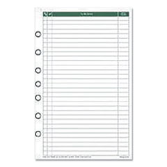 Day-Timer® "To Be Done" Planner Refill, 7-Hole Punched, 44 Ruled Entries/Page, 8.5 x 5.5, 48 Sheets