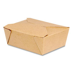 Dixie® Reclosable One-Piece Natural-Paperboard Take-Out Box, 6.75 x 5.44 x 3.5, Brown, Paper, 300/Carton