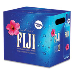 Fiji® Natural Artisan Bottled Water, 23.67 oz Bottle, 6/Pack