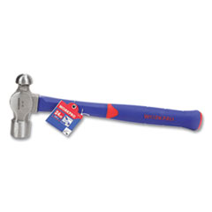 Workpro® Ball Pein Hammer, 24 oz, 12" Blue/Red Rubberized Fiberglass Handle