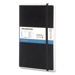 Moleskine® Pen+ Writing Set Professional Notebook, Quadrille (Dot Grid) Rule, Black Cover, 8.25 x 5, 88 Sheets