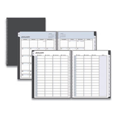 Blue Sky® Passages Appointment Planner, 11 x 8.5, Charcoal Cover, 12-Month (Jan to Dec): 2024