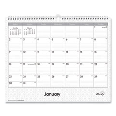 Blue Sky® Enterprise Wall Calendar, Enterprise Geometric Artwork, 15 x 12, White/Gray Sheets, 12-Month (Jan to Dec): 2022