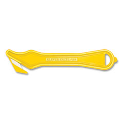 Klever Kutter™ Excel Plus Safety Cutter, 7" Plastic Handle, Yellow, 10/Box