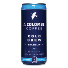 La Colombe® Cold Brew Coffee, Brazilian Bold, 9 oz Can, 12/Carton