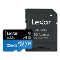 Lexar™ microSDXC Memory Card, UHS-I U1 Class 10, 256 GB