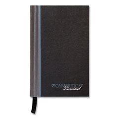 Cambridge® Limited Pocket-Sized Casebound Notebook, Wide/Legal Rule, Black/Gray/Blue Cover, 5.25 x 3.5, 96 Sheets