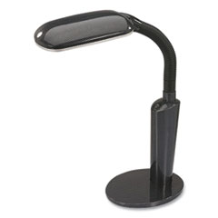 V-Light CFL Compact-Fluorescent Desk Lamp with Gooseneck Arm, 19" to 23" High, Black