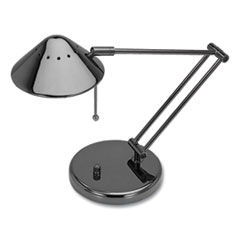 V-Light Classic Halogen Tilt-Arm Desk Lamp, 12" to 15" High, Black Chrome