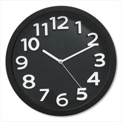 Victory Light Tempus Wall Clock with Raised Numerals and Silent Sweep Dial