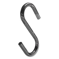 deflecto® S Hooks, Metal, Silver, 50/Pack