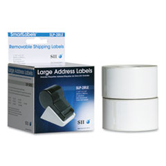 SLP-2RLE Self-Adhesive Large Address Labels, 1.5" x 3.5", White, 260 Labels/Roll, 2 Rolls/Box