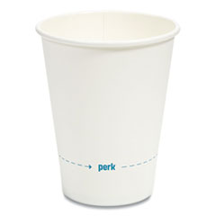 Perk™ White Paper Hot Cups
