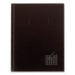Blueline® Professional Computation/Laboratory Notebook, Quadrille Rule, Black Cover, 9.25 x 7.25, 96 Sheets