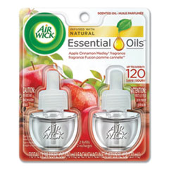 Air Wick® Scented Oil Refill, 0.67 oz, Apple Cinnamon Medley, 2/Pack, 6 Packs/Carton