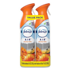 Febreze® AIR, Hawaiian Aloha, 8.8 oz Aerosol Spray, 2/Pack