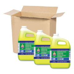 Mr. Clean® Finished Floor Cleaner, Lemon Scent, Liquid, 1 gal Bottle, 3/Carton