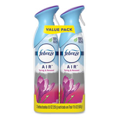 Febreze® AIR, Spring and Renewal, 8.8 oz Aerosol Spray, 2/Pack, 6 Pack/Carton
