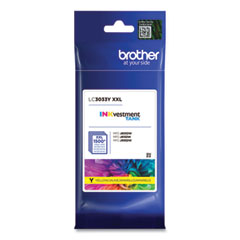 Brother LC3033Y INKvestment Super High-Yield Ink, 1,500 Page-Yield, Yellow