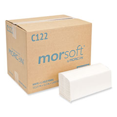 Morcon Tissue Morsoft C-Fold Paper Towels, 11 x 10.13, White, 200 Towels/Pack, 12 Packs/Carton, 2,400 Towels/Carton
