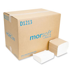 Morcon Tissue Morsoft Dispenser Napkins, 1-Ply, 11.5 x 13, White, 250/Pack, 24 Packs/Carton