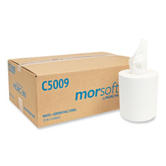 Morcon Tissue Morsoft Center-Pull Roll Towels, 2-Ply, 6.9" dia., 500 Sheets/Roll, 6 Rolls/Carton