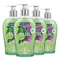 Softsoap® Premium Liquid Hand Soap, Basil and Lime, 13 oz, 4/Carton
